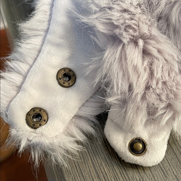 Restoration Hardware LUXE Fur Baby Animal Hood - Grey - 12 Months NWT - Picture 10 of 17